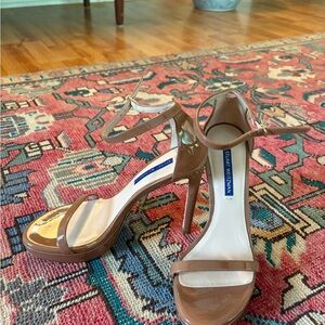 Stuart Weitzman Nudist Disco Patent Heels